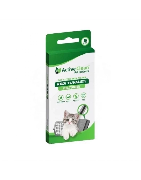 ÇOK SATAN Active Clean Kedi Tuvaleti Filtresi 5 Adet