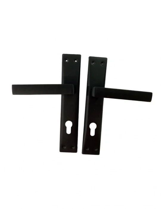 ® Adil Riva Mat Siyah Yale Kapı Kolu