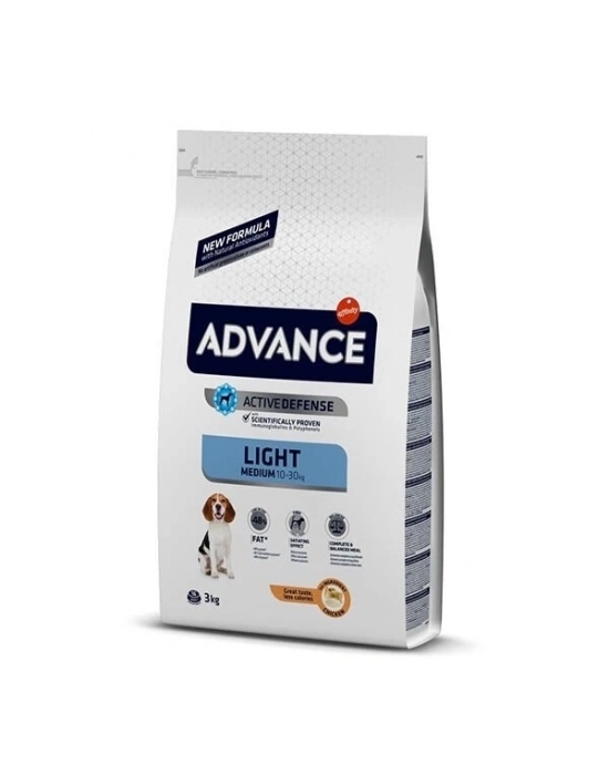 ÇOK SATAN Advance Light Medium Tavuklu Orta Irk Diyet Köpek Maması 3 Kg