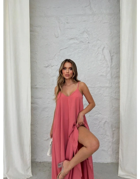 Aerobin uzun elbise pembe pt