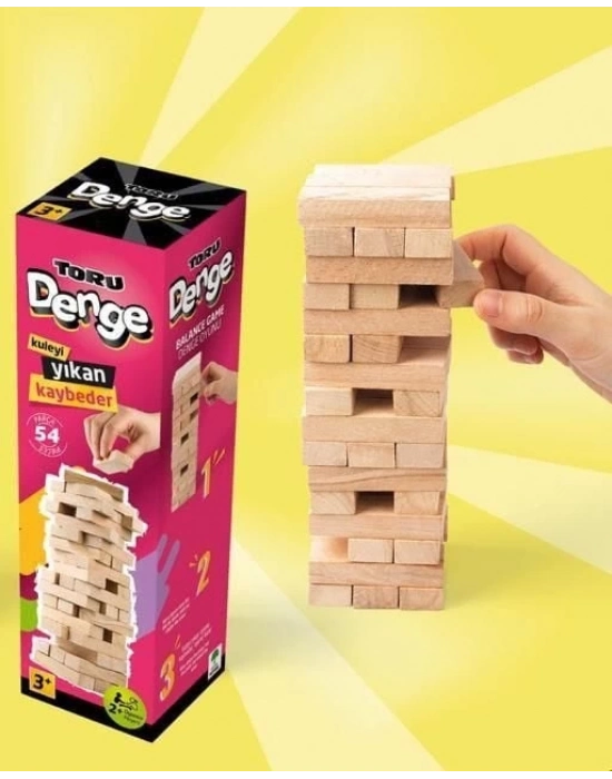 ÇOK SATAN Ahşap Denge Blokları 54 Parça
