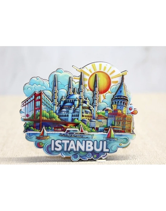 ÇOK SATAN Ahşap İstanbul Temalı Magnet Alk4600