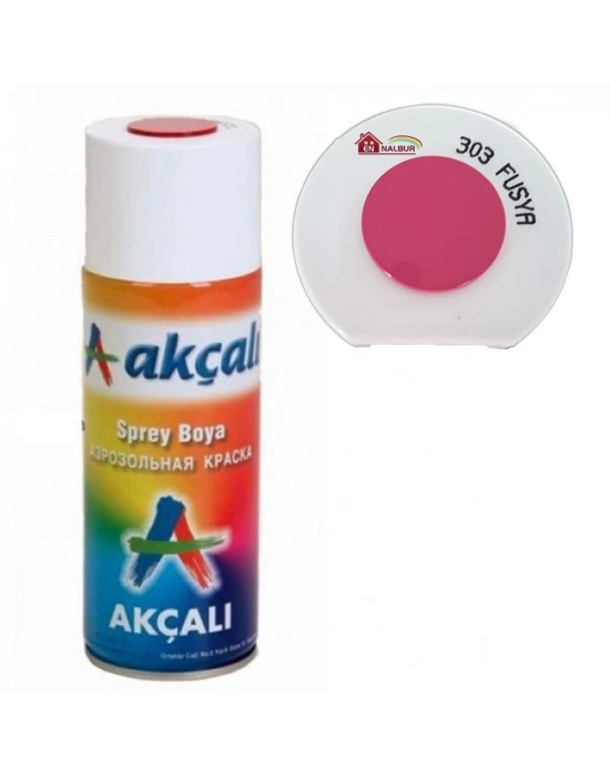 ® Akçalı Sprey Boya 400 ml 303 Fuşya