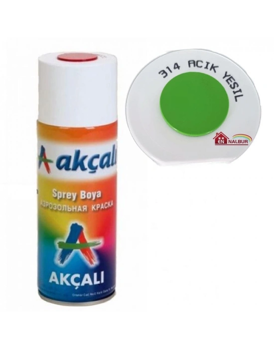 ® Akçalı Sprey Boya 400 ml 314 Açık Yeşil