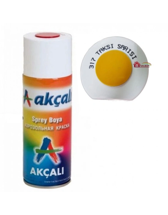 ® Akçalı Sprey Boya 400 ml 317 Taksi Sarısı