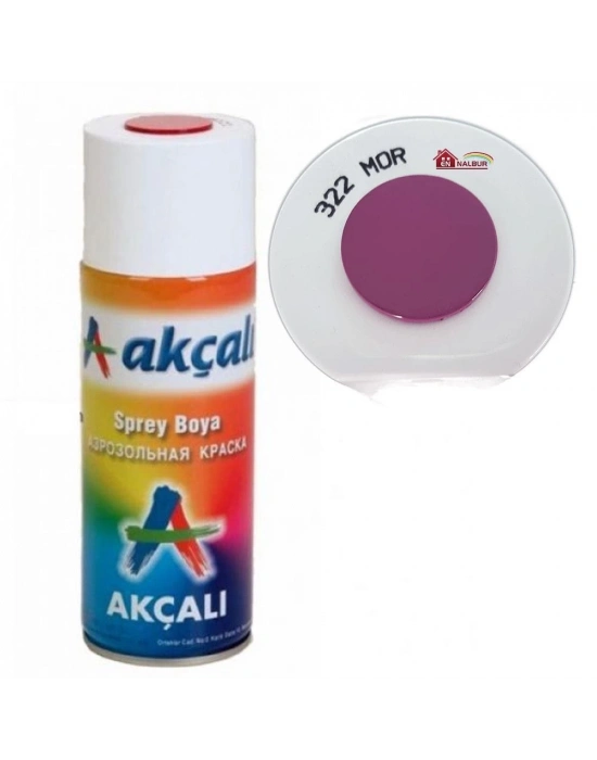 ® Akçalı Sprey Boya 400 ml 322 Mor