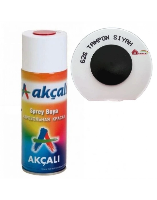 ® Akçalı Sprey Boya 400 ml 626 Tampon Siyah