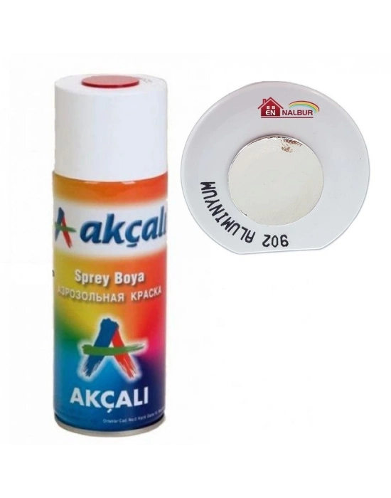 ® Akçalı Sprey Boya 400 ml 902 Alüminyum