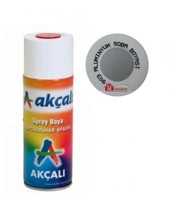 ® Akçalı Sprey Boya 400 ml 903 Alüminyum Soba Boyası