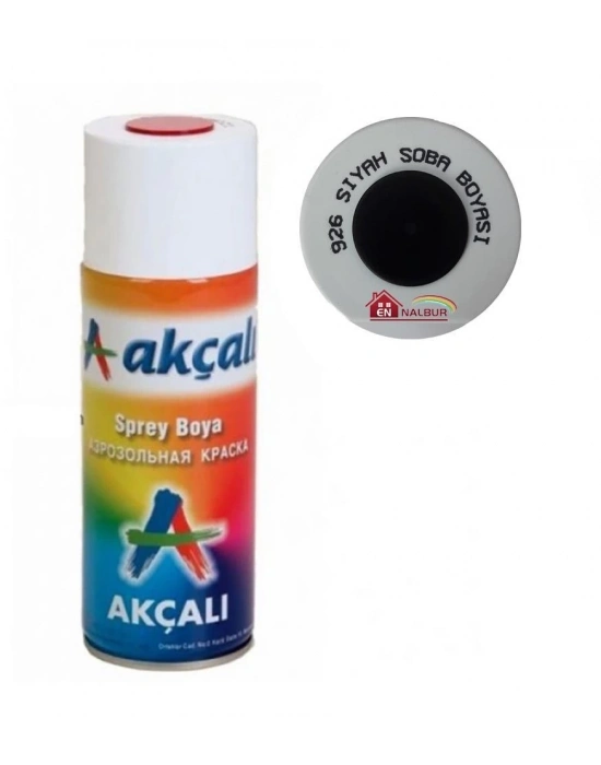 ® Akçalı Sprey Boya 400 ml 926 Siyah Soba Boyası