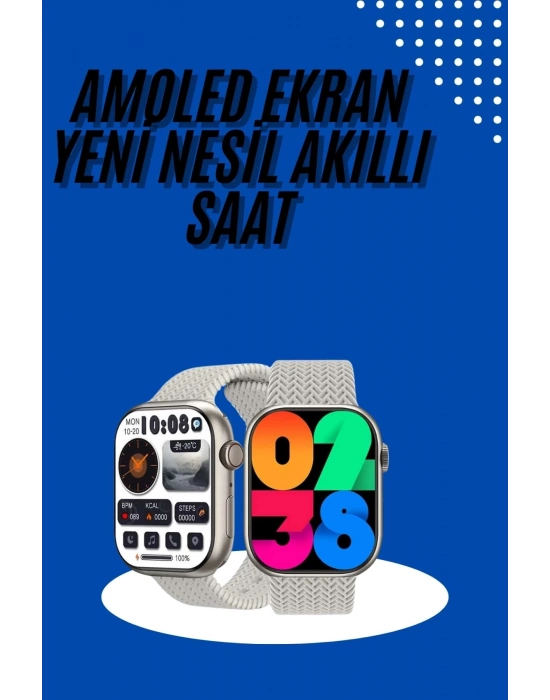 ÇOK SATAN Akıllı Kol Saat Amoled Ekran Android ve İOS Uyumlu Arama Konuşma