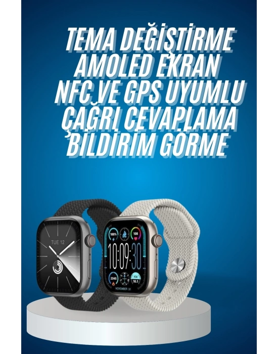 ÇOK SATAN Akıllı Kol Saat Amoled Ekran Android ve İOS Uyumlu Arama Konuşma