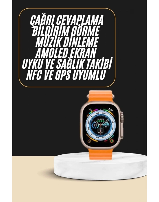 ÇOK SATAN Akıllı Saat Amoled Ekran Bluetooth Bağlantılı Özel Tasarım Unısex