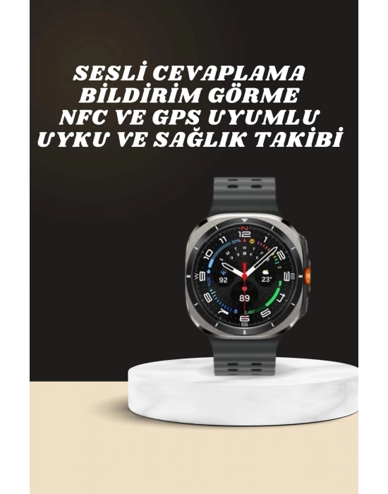 ÇOK SATAN Akıllı Saat Amoled Ekran Bluetooth Bağlantılı Sağlık Takibi GPS Uyumlu