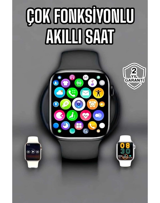 ÇOK SATAN Akıllı Saat Amoled Ekran GPS ve Uyku Takibi Bluetooth Bağlantılı