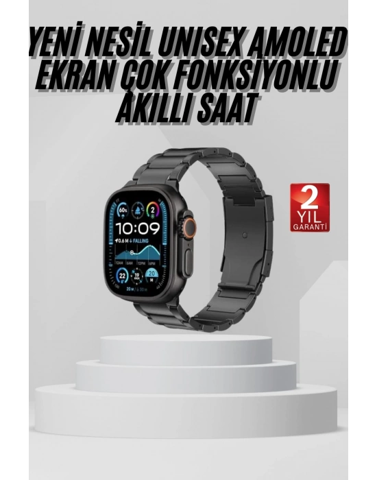 ÇOK SATAN Akıllı Saat Arama Konuşma GPS ve NFC Özelliği 3 Kordonlu Amoled Ekran