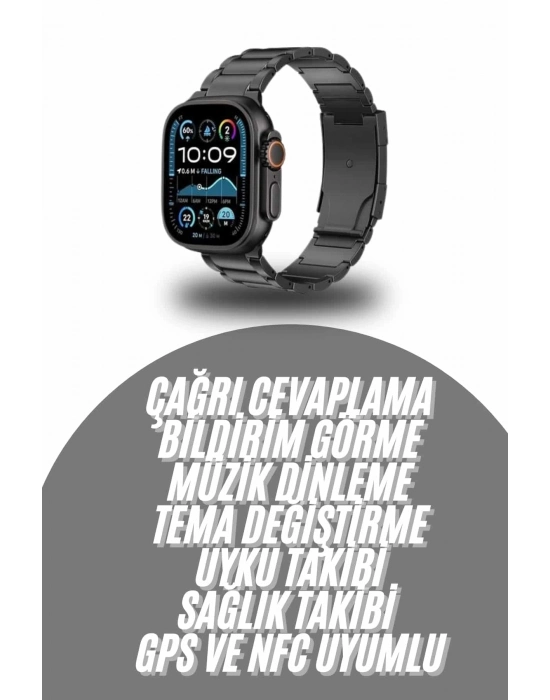 ÇOK SATAN Akıllı Saat Arama Konuşma GPS ve NFC Özelliği 3 Kordonlu Amoled Ekran
