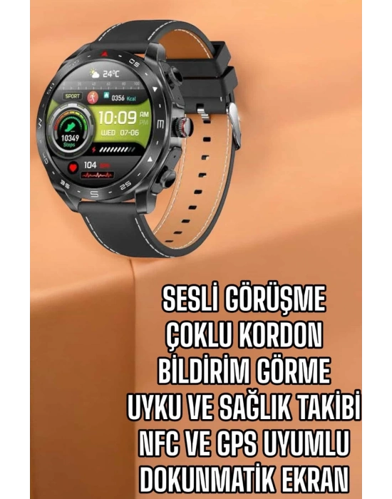 ÇOK SATAN Akıllı Saat Bildirim Görme Sesli Görüşme Çoklu Kordon GPS Takibi