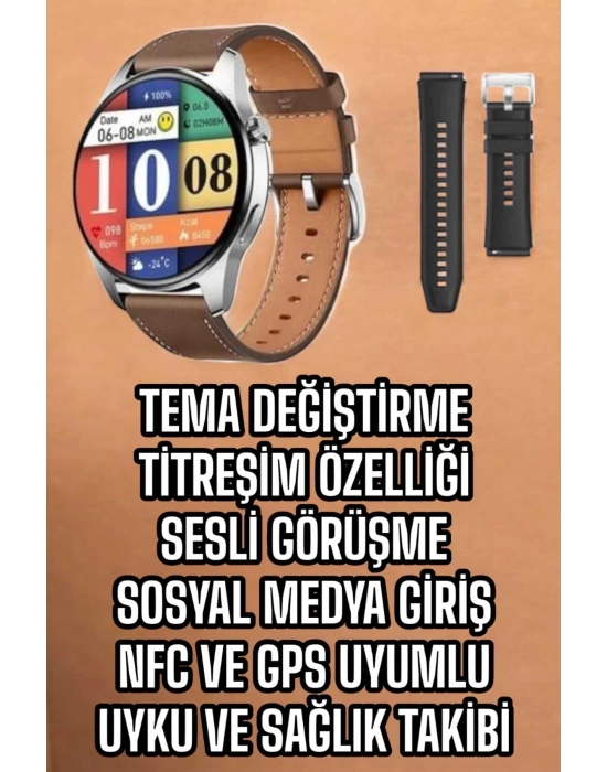 ÇOK SATAN Akıllı Saat Çok Fonksiyonlu Yeni Nesil Bluetooth Bağlantılı Sesli Görüşme