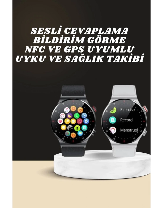ÇOK SATAN Akıllı Saat Çoklu Kordon Seçeneği Amoled Ekran Çok Fonksiyonlu Bluetooth Bağlantılı