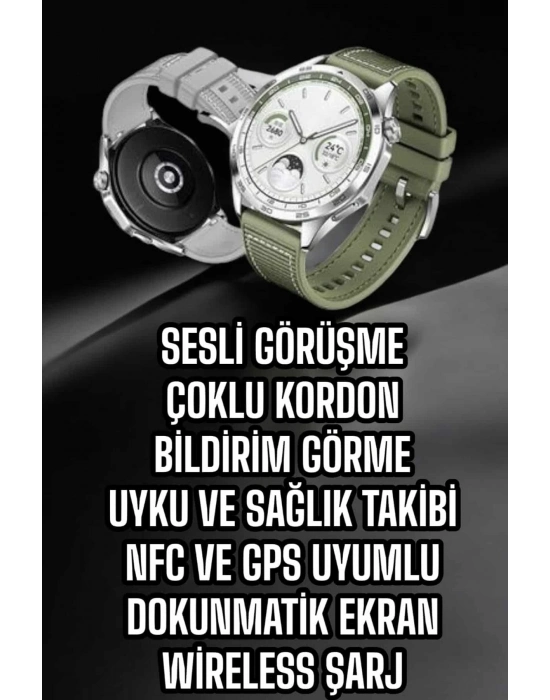 ÇOK SATAN Akıllı Saat Sesli Görüşme Titreşimli Nabız Sensörlü Spor Modları