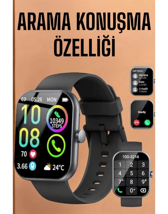 ÇOK SATAN Akıllı Saat Tema Değiştirme Bluetooth Bağlantılı Arama Cevaplayan