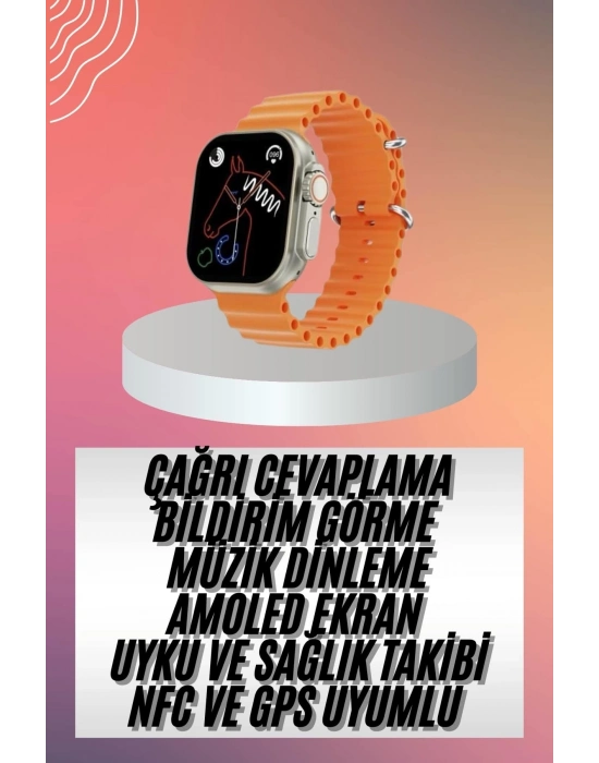 ÇOK SATAN Akıllı Saat Ultra Android & İOS Uyumlu Arama Bildirim Özellikli