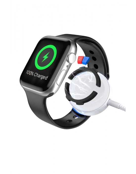 ÇOK SATAN Akıllı Saat Wireless Şarj Yüksek Çözünürlüklü Müzik Dinleme Sesli Cevaplama