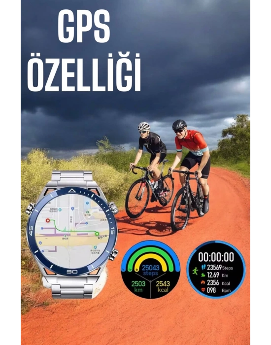 ÇOK SATAN Akıllı Saat Yeni Nesil 2024 Model Metal Kordonlu Bluetooth Bağlantılı