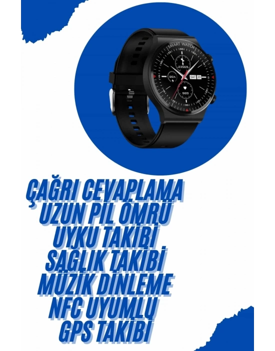 ÇOK SATAN Akıllı Saat Yeni Nesil Üç Kordonlu Nabız Ölçer Çağrı Cevaplama