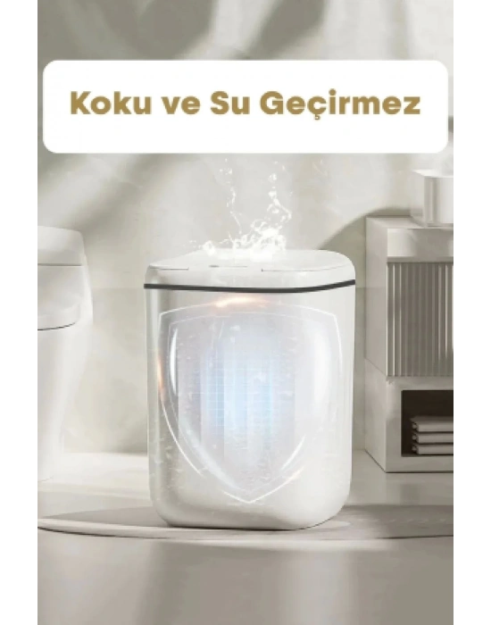 ÇOK SATAN Akıllı Sensörlü Çöp Kovası 20L - UV Işık Antibakteriyel & Koku Geçirmez Otomatik Mutfak Ofis Banyo Kovası