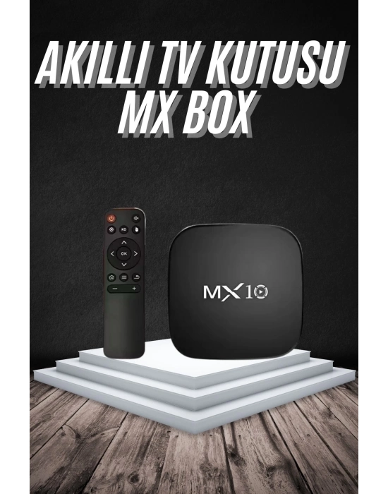 ÇOK SATAN Akıllı TV kutusu Mx Box Android 7.1 TV kutusu 2.4G Wifi