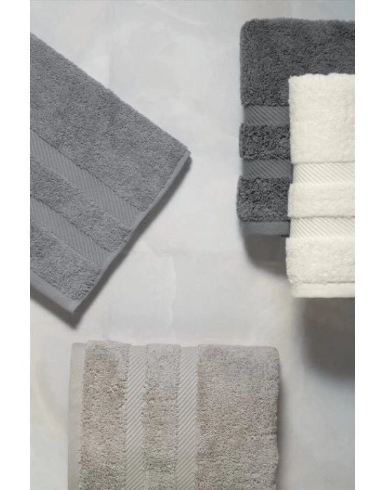 ÇOK SATAN Altınbaşak Jakarlı 4´lü 50x90 El Havlusu Nori V2