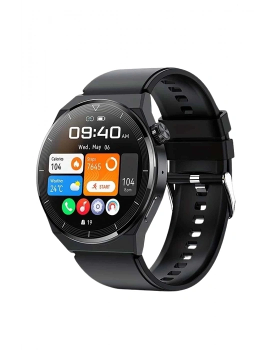 ÇOK SATAN Amoled Ekran Metal Deri Silikon Kordonlu Uyku ve Sağlık Takibi