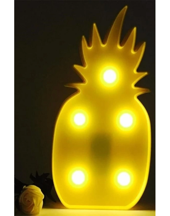 ÇOK SATAN Ananas Şeklinde Ledli Dekoratif Eğlenceli Çocuk Gece Lambası
