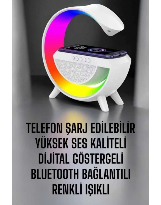 ÇOK SATAN Android Uyumlu Akıllı Bluetooth Hoparlör Kablosuz Şarj Cihazı Standı