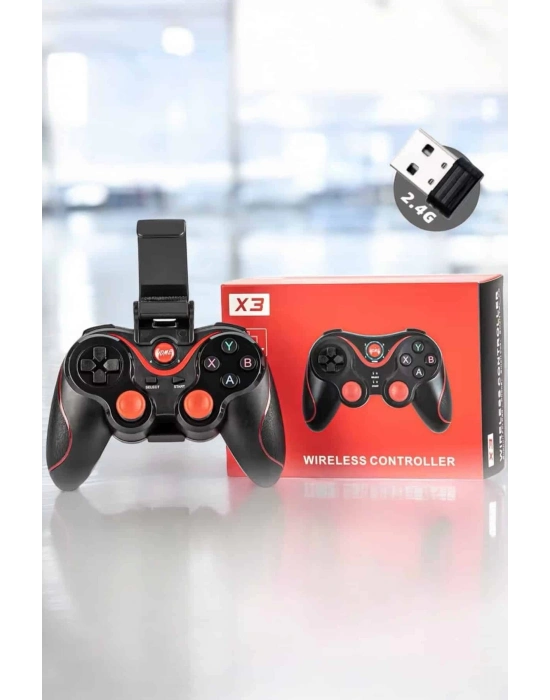ÇOK SATAN Android Uyumlu Gamepad X3 Game Stick Oyun Kolu Bluetooth Bağlantılı