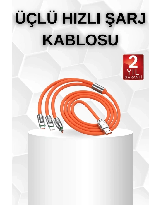 ÇOK SATAN Android ve İOS Uyumlu 180 Derece Type-c Şarj Kablosu