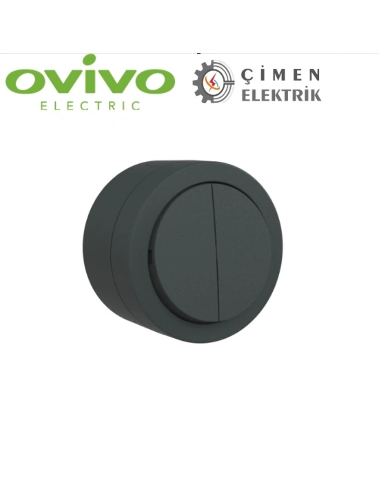 ÇOK SATAN Antrasit Komutatör Anahtar Sıva Üstü - Elektrik Tesisat Anahtarı