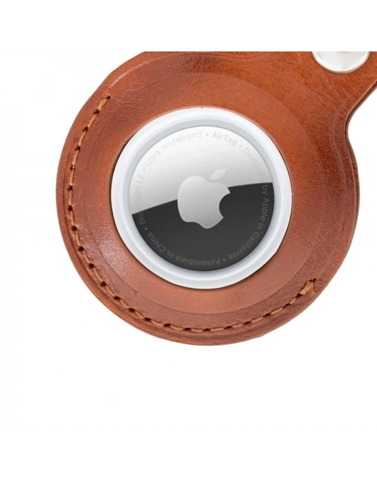 ÇOK SATAN Apple AirTag Uyumlu Deri Anahtarlık, RST2EF Taba