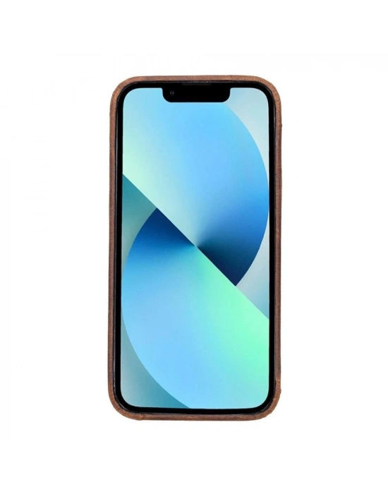 ÇOK SATAN Apple iPhone 13 Pro Max Uyumlu Deri Arka Kapak ROCK G2