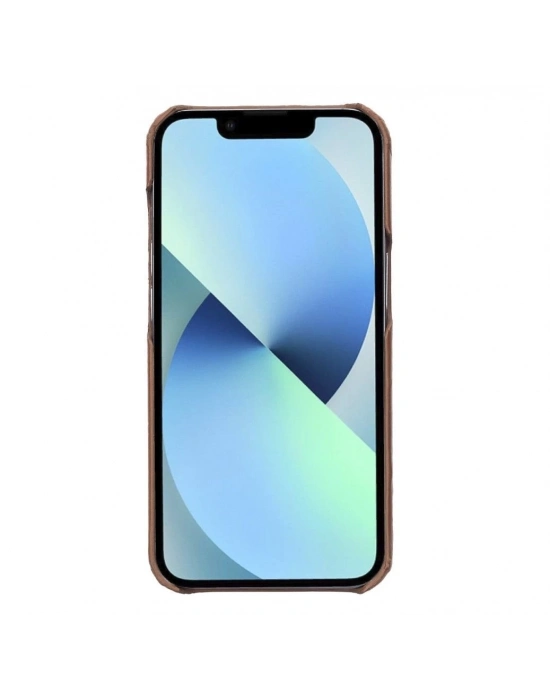 ÇOK SATAN Apple iPhone 13 Pro Uyumlu Deri Arka Kapak UJ RST2EF Taba