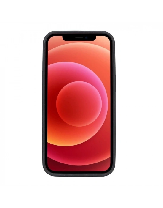 ÇOK SATAN Apple iPhone 13 Uyumlu Deri Kartlıklı Arka Kapak G16 Yeşil
