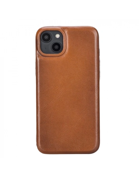 ÇOK SATAN Apple iPhone 14 Plus Uyumlu Deri Arka Kapak ROCK RST2EF