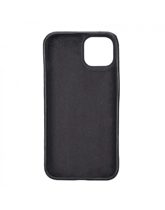 ÇOK SATAN Apple iPhone 14 Uyumlu Deri Arka Kapak ROCK RST1