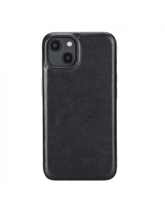 ÇOK SATAN Apple iPhone 14 Uyumlu Deri Arka Kapak ROCK RST1
