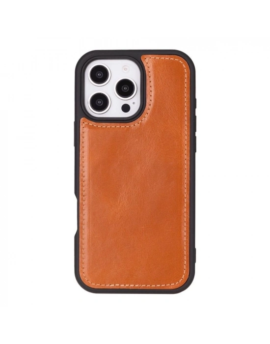 ÇOK SATAN Apple iPhone 16 Pro uyumlu, Hakiki Deri, El Yapımı, Cüzdanlı Kılıf, Leopar