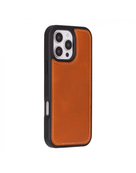 ÇOK SATAN Apple iPhone 16 Pro uyumlu, Hakiki Deri, El Yapımı, Cüzdanlı Kılıf, Leopar