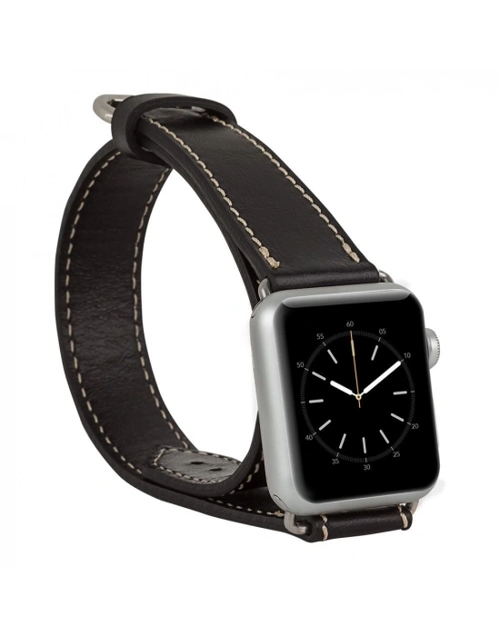 ÇOK SATAN Apple Watch Uyumlu Deri Kordon 38-40-41mm DT RST1