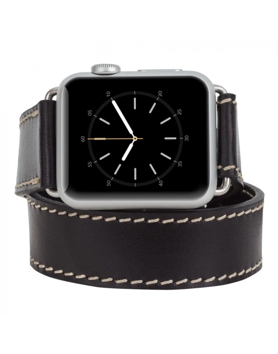 ÇOK SATAN Apple Watch Uyumlu Deri Kordon 38-40-41mm DT RST1